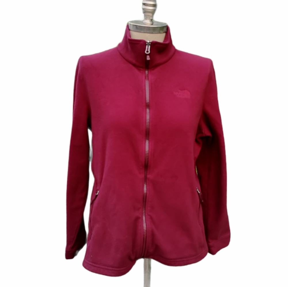 The North face Fleece Burgundy Zip Jacket XL